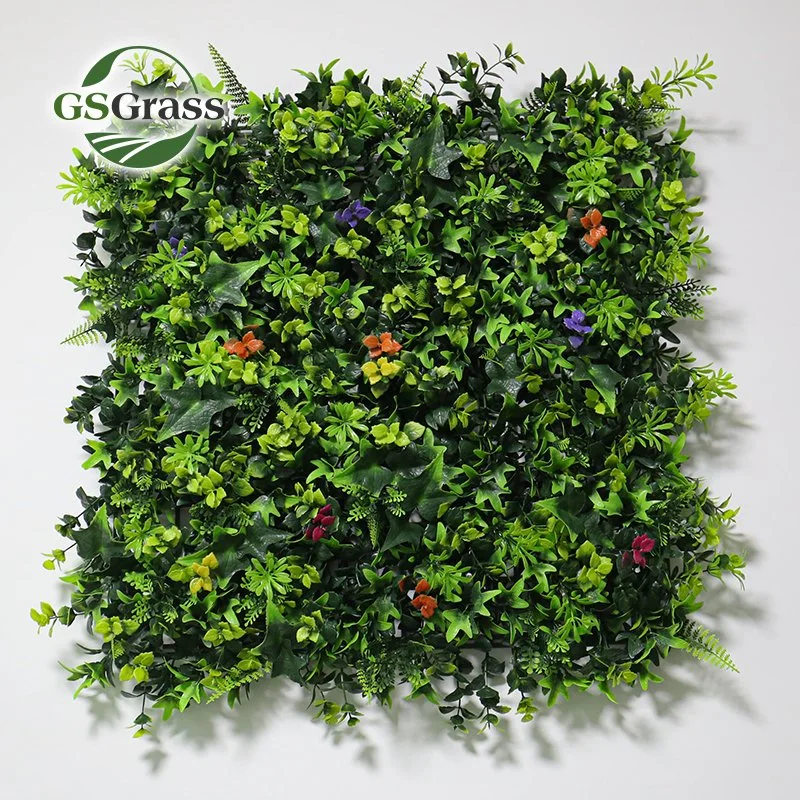 Indoor Backdrop Faux Green Grass Plant Foliage Panel for Restaurant Decoration