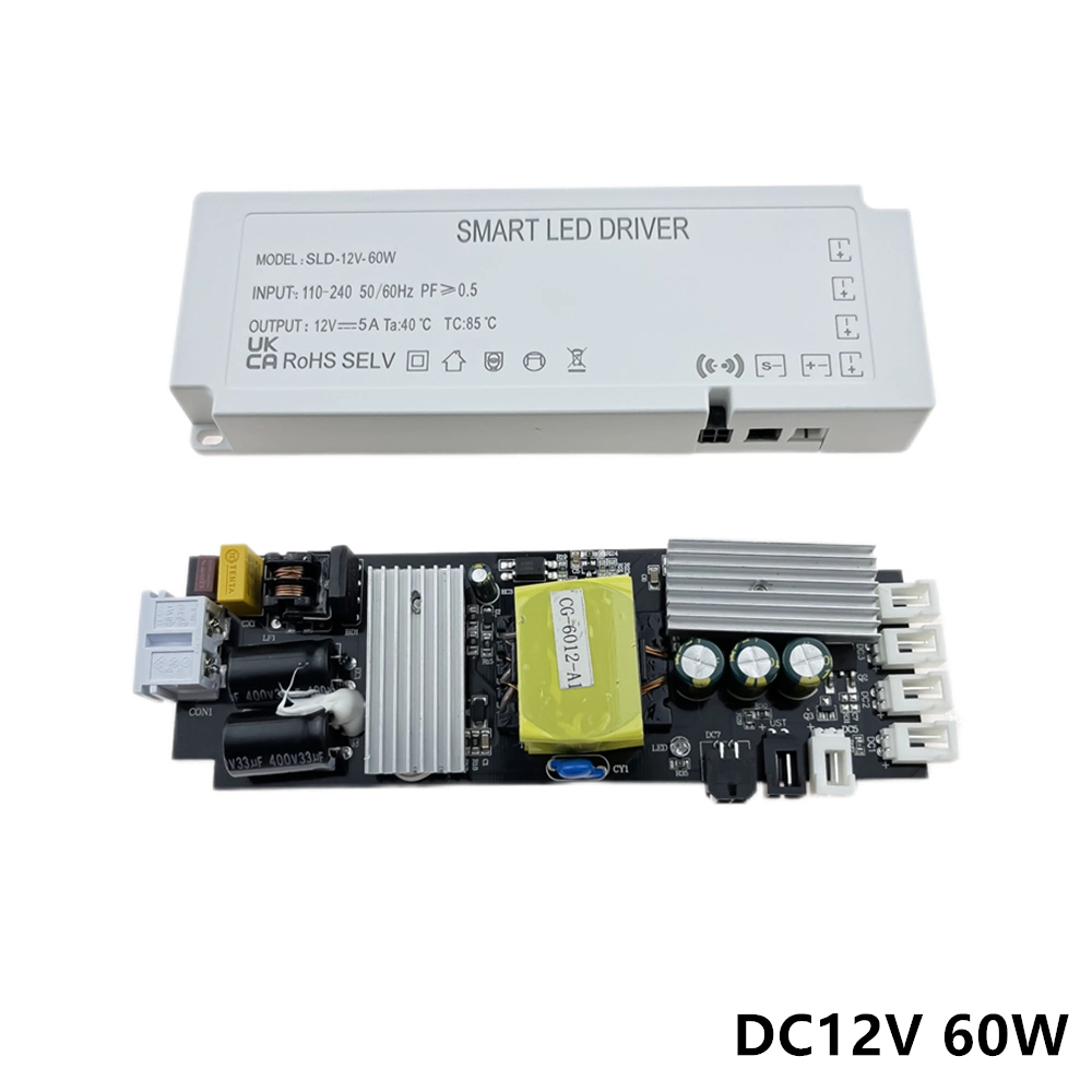 Control del sensor de 12 voltios de tensión constante de 24W 36W 40W 60W 100W de luz LED tira de 150W Fuente de alimentación 12V.