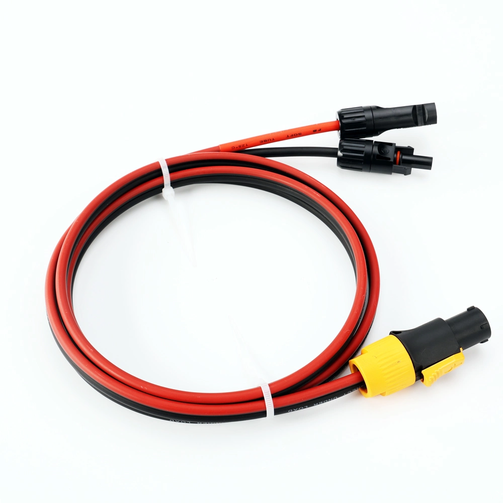 Mc-4 to Powercon Connector Dual Parallel Optical Cable