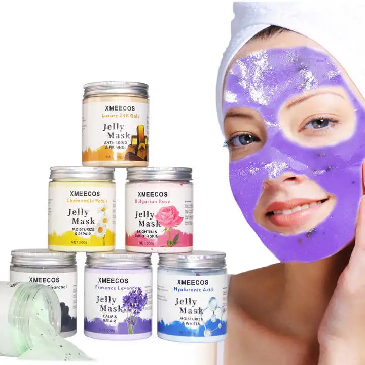 Mascarilla facial de pétalos de rosas de manzanilla orgánica Collagen Bikini Mask Jelly Máscara facial