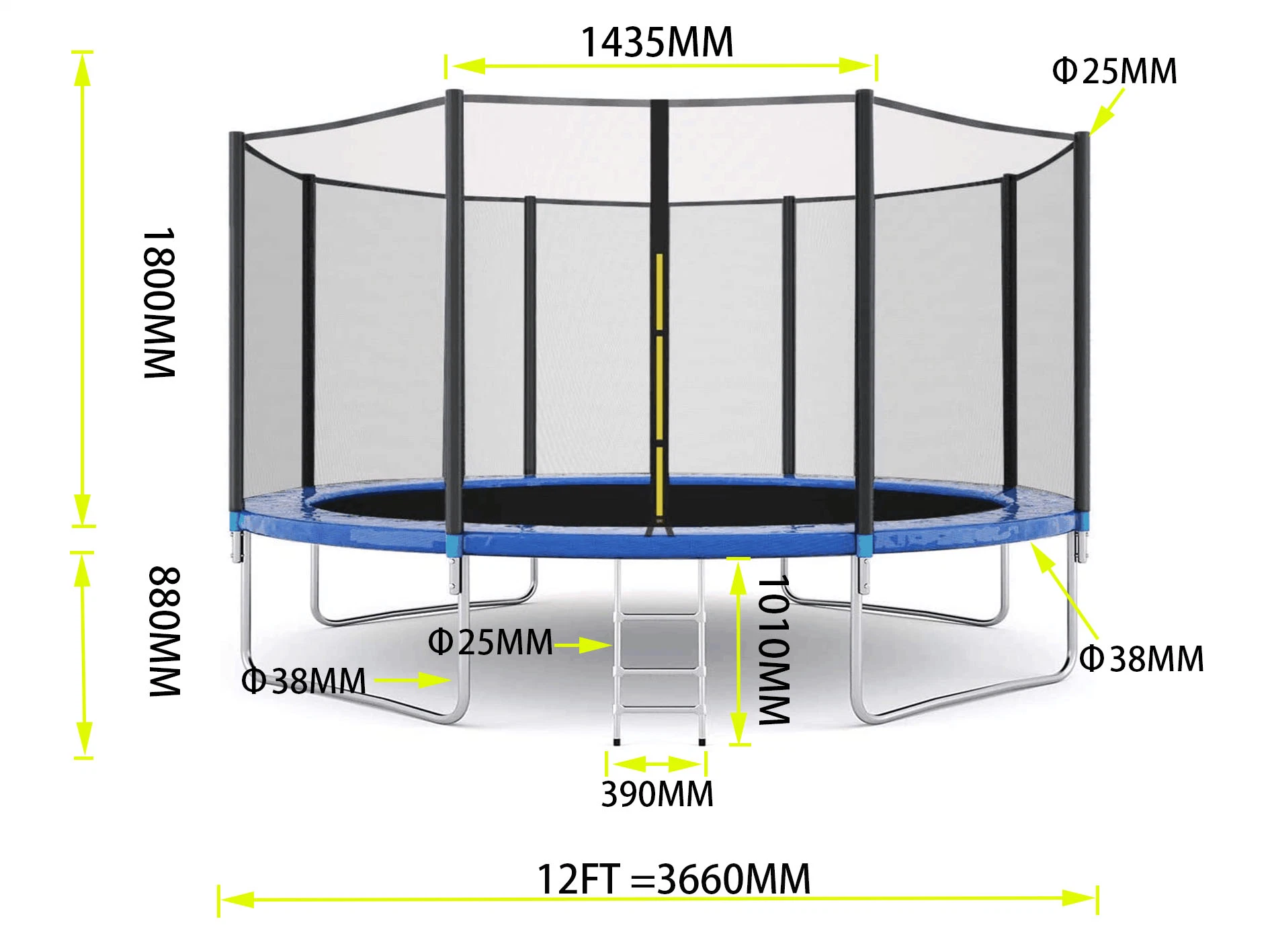 Mi primer gimnasio al aire libre, Junior trampolín trampolín