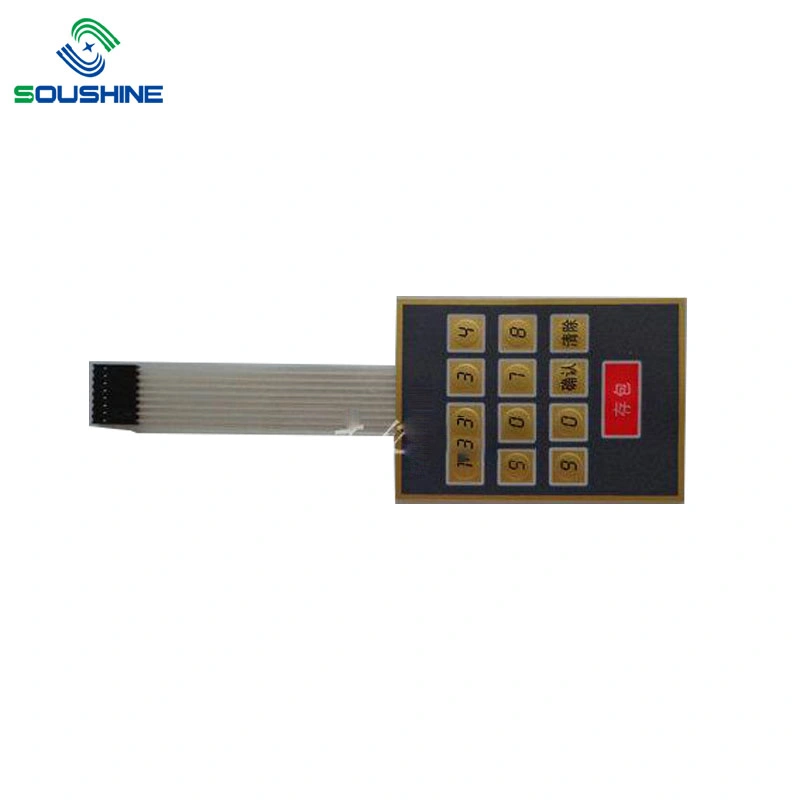 OEM Custom Durable Metal Dome LED Membrane Switch Panel