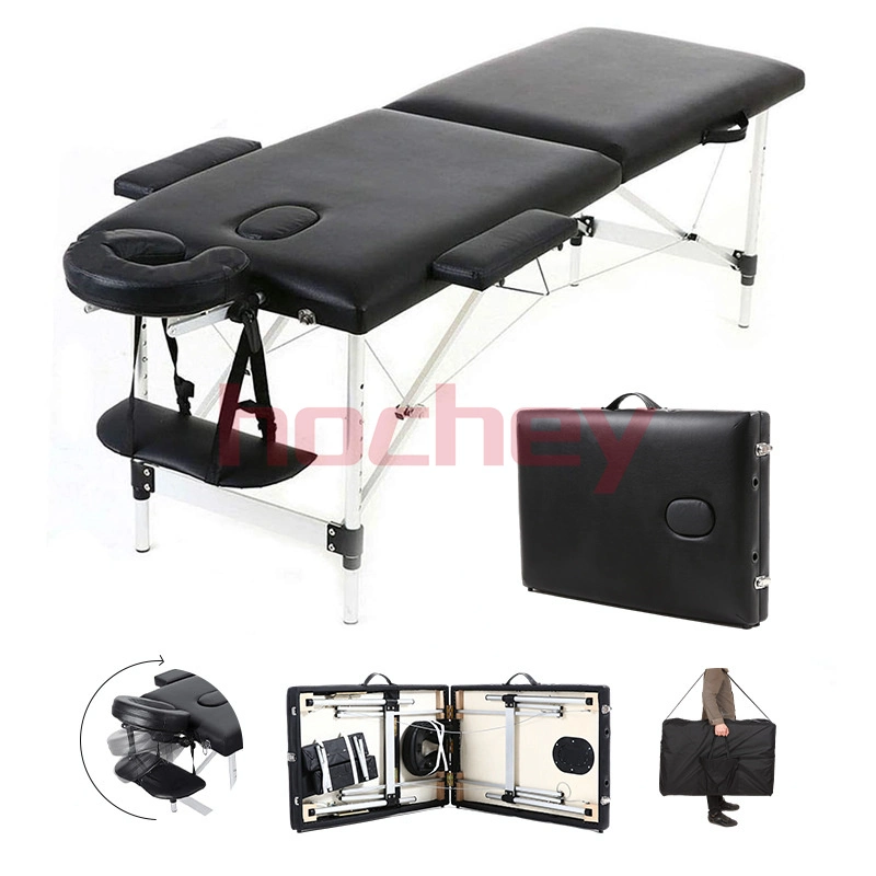 Mesa de massagem profissional portátil Hochey Medical Folding estética SPA Tattoo Mesa de massagem dobrável para cabeleireiro de beleza da cama