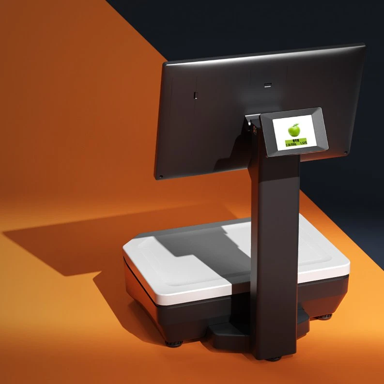 Ai balance de pesage électronique Smart Pos Balances avec 58 pour les fruits du marché de l'imprimante