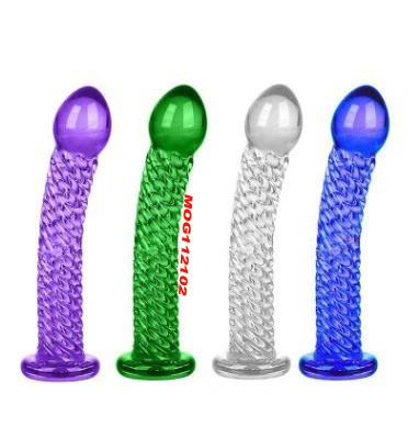 Bdsm Ice Fire Simulation Stick Anal Plug Masturbation Crystal Glass G-Point Anal Plug Sex Toys Anal Beads for Couple Sex Game
