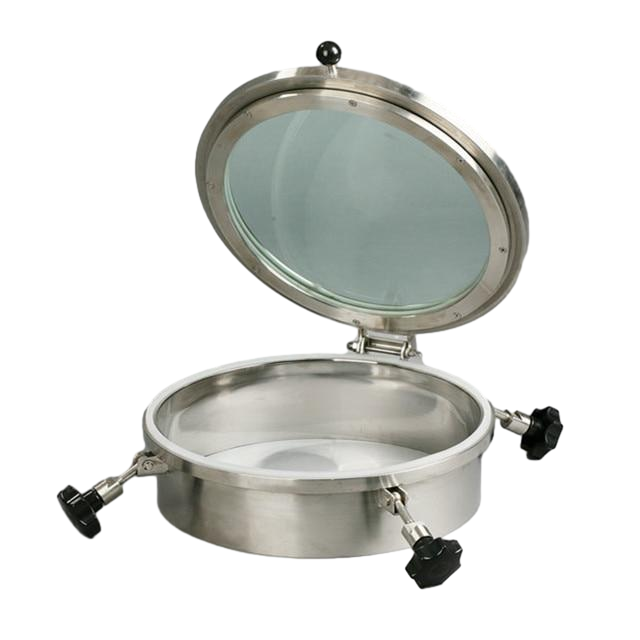 Stainless Steel Sanitary Food Grade Round Outward Non Pressure Manway Manhole Cover