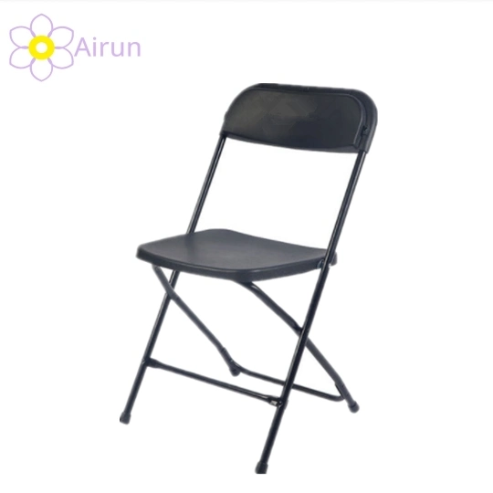 High quality/High cost performance Hot Selling Exhibition Steel Pipe Plastic Conference Meeting training Folding Chair