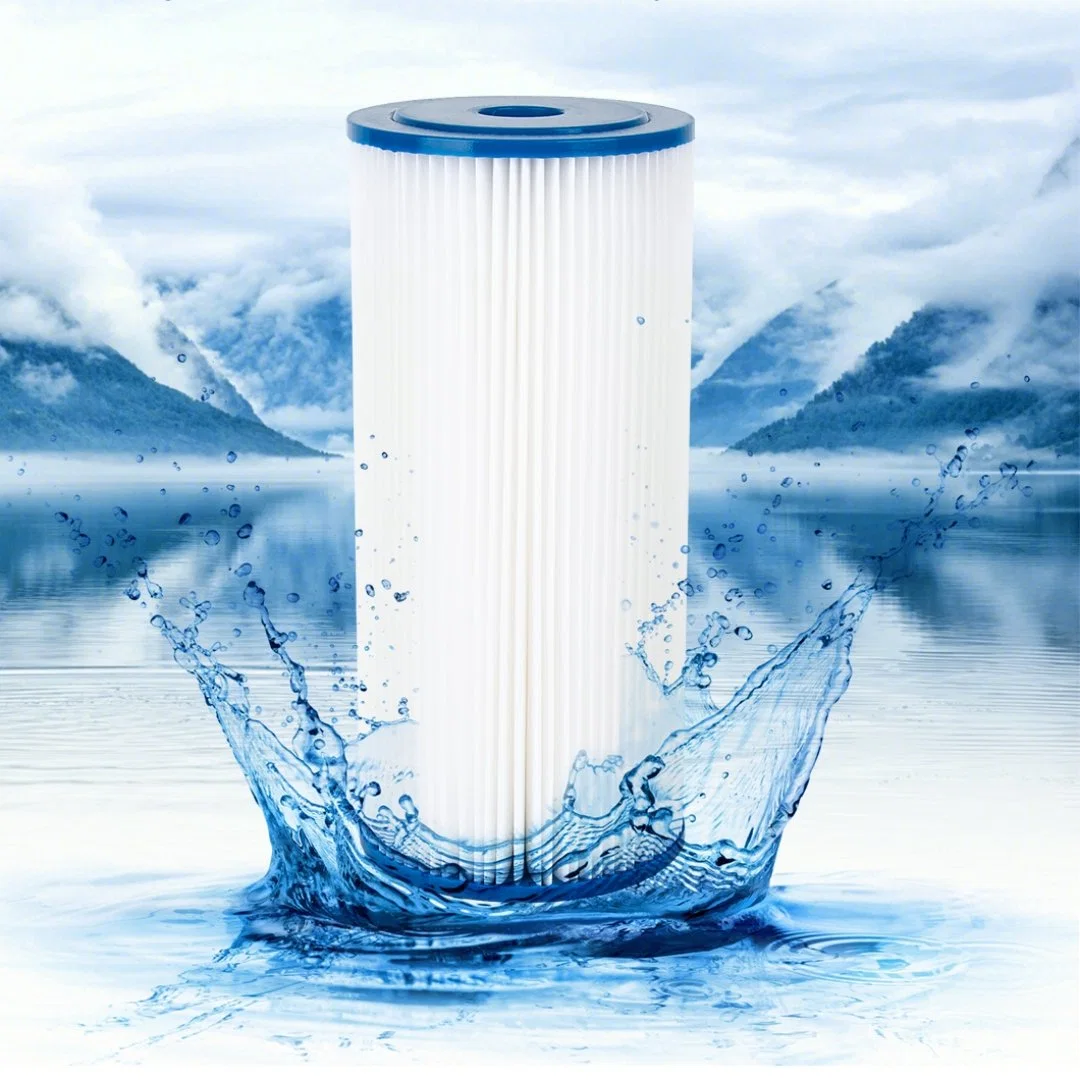 5 Micron 10" X 4.5" Pleated Sediment Water Filter Replacement Cartridge Whole House Sediment Filtration Compatible with Fxhsc, Ecp5-Bb, R50-Bb, RS6