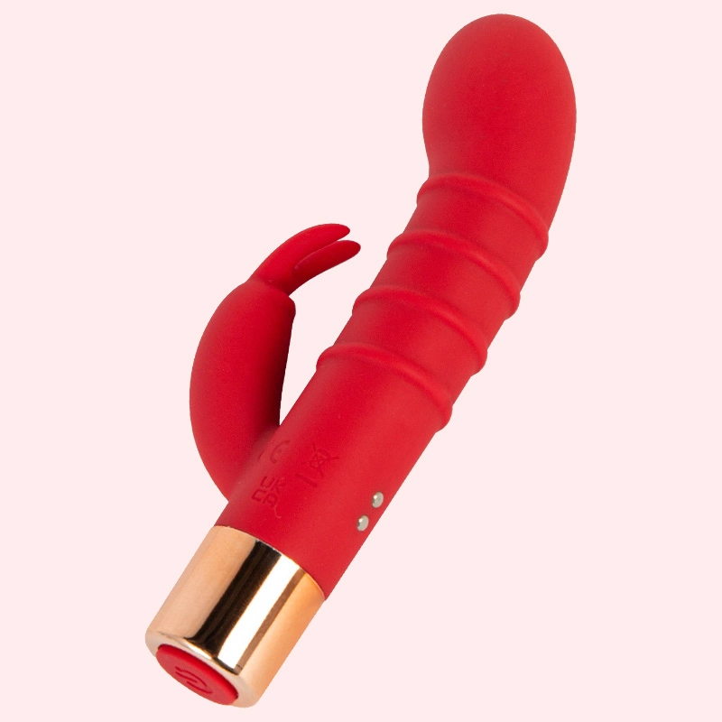 Silikon Wasserdicht ruhig Kaninchen Vibrant Massager Massage-Tool für Frauen Sexspielzeug