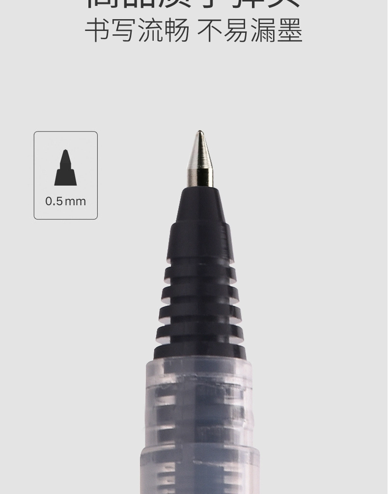 Stationery Gel Pen Logo Pen Snowhite Roller Pen Needle Tip Quick Dry Ink