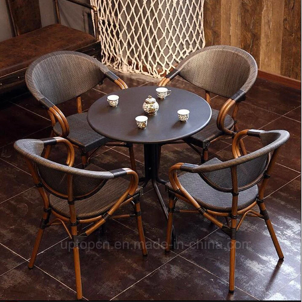 Rattan Indoor and Outdoor Bamboo Style Dining Table and Chair