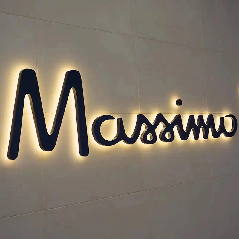 Impresos en 3D Publicidad signo luminoso Logotipo personalizado letras de canal