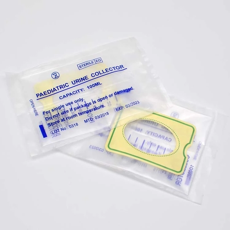 Wholesale Dispisable Sterile PVC Children Uringe Drainage Bag with 100ml 200ml