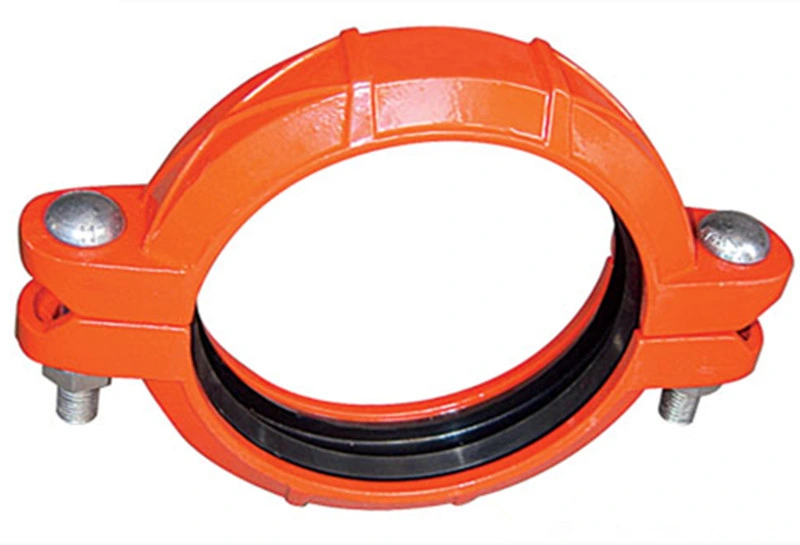 OEM UL&FM Approved Ductile Iron Grooved Fittings Flexible Coupling