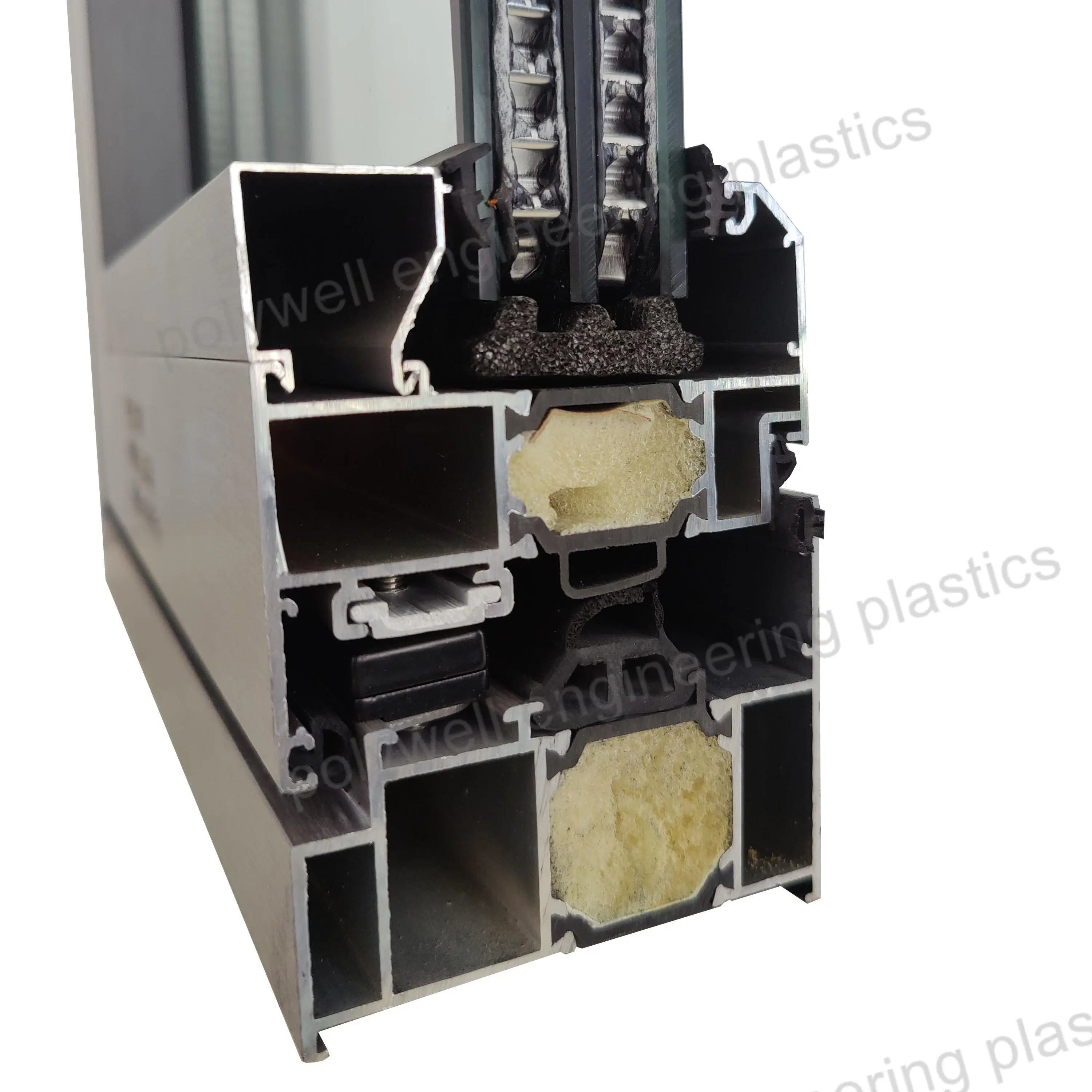 Thermal Insulation Sound Resistant Double Glass Ultra Narrow Frame Heat Insulation Aluminum Casement System Window