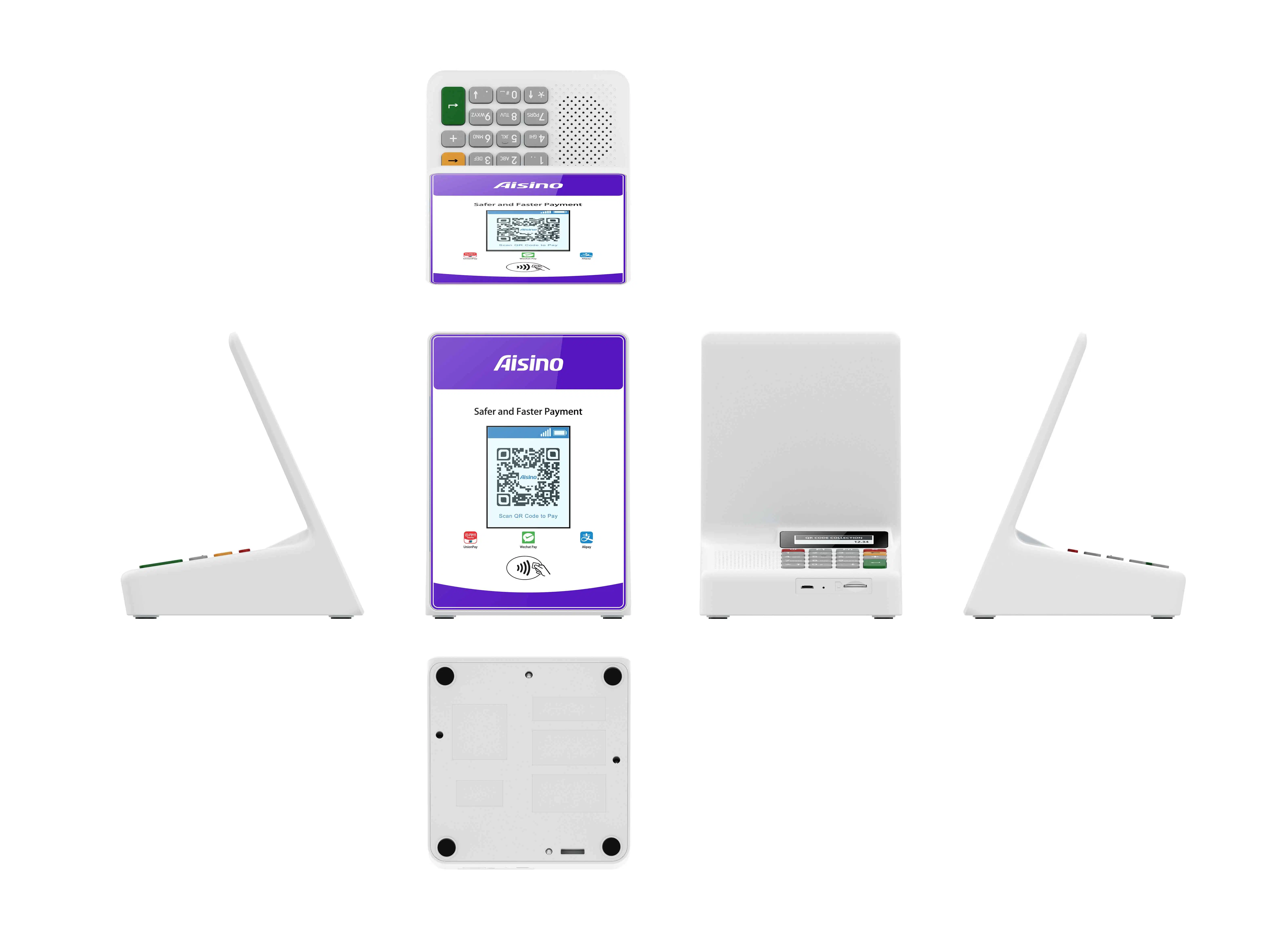 Q161 pantalla en color 4G/Wi-Fi inalámbrico Dynaatic QR Code Terminal Display POS