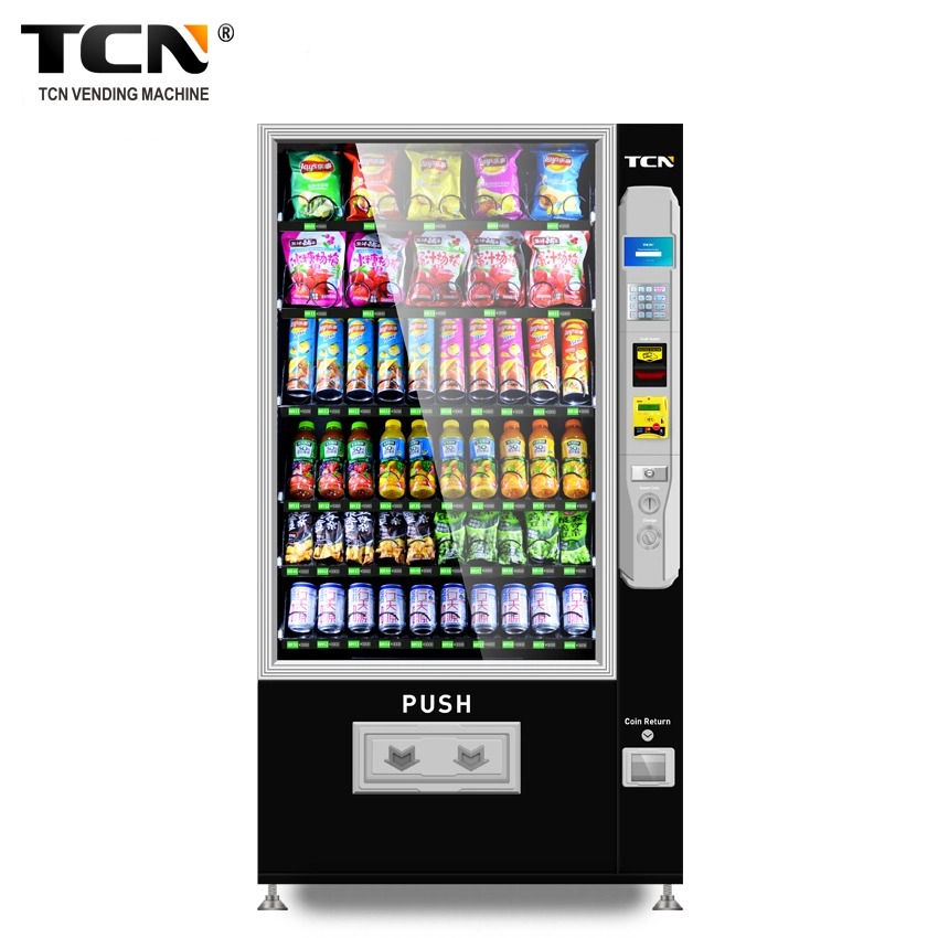 Distributeur automatique de collations, boissons froides, bière et lait Tcn avec certificat CE et ISO9001