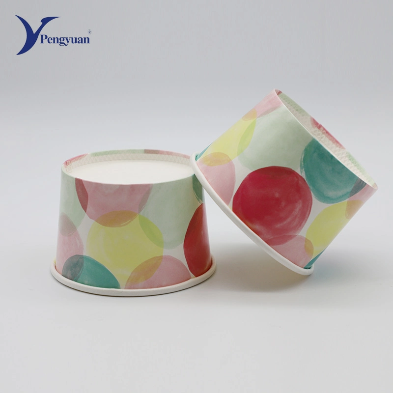 Disposable Custom Single Wall Printed Ice Cream Paper Cup