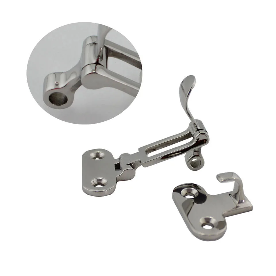 Stainless Steel 316 RV Yacht Accessories Door Buckle Distribution Box Buckle Marine Hardware Accessories Hook