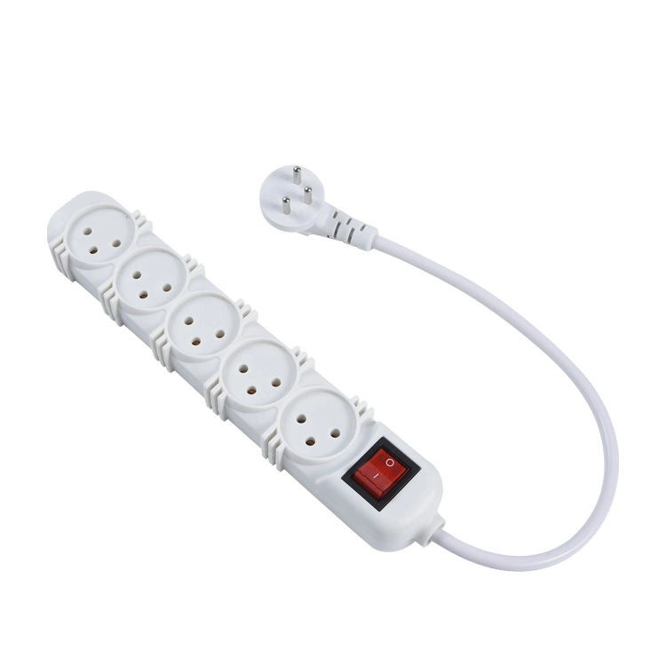 Factory Wholesale/Supplier Smart Power Strip 4way with Switch 1 1.5 2m White Hot Sell Israel Tabletop Extension Cables Socket