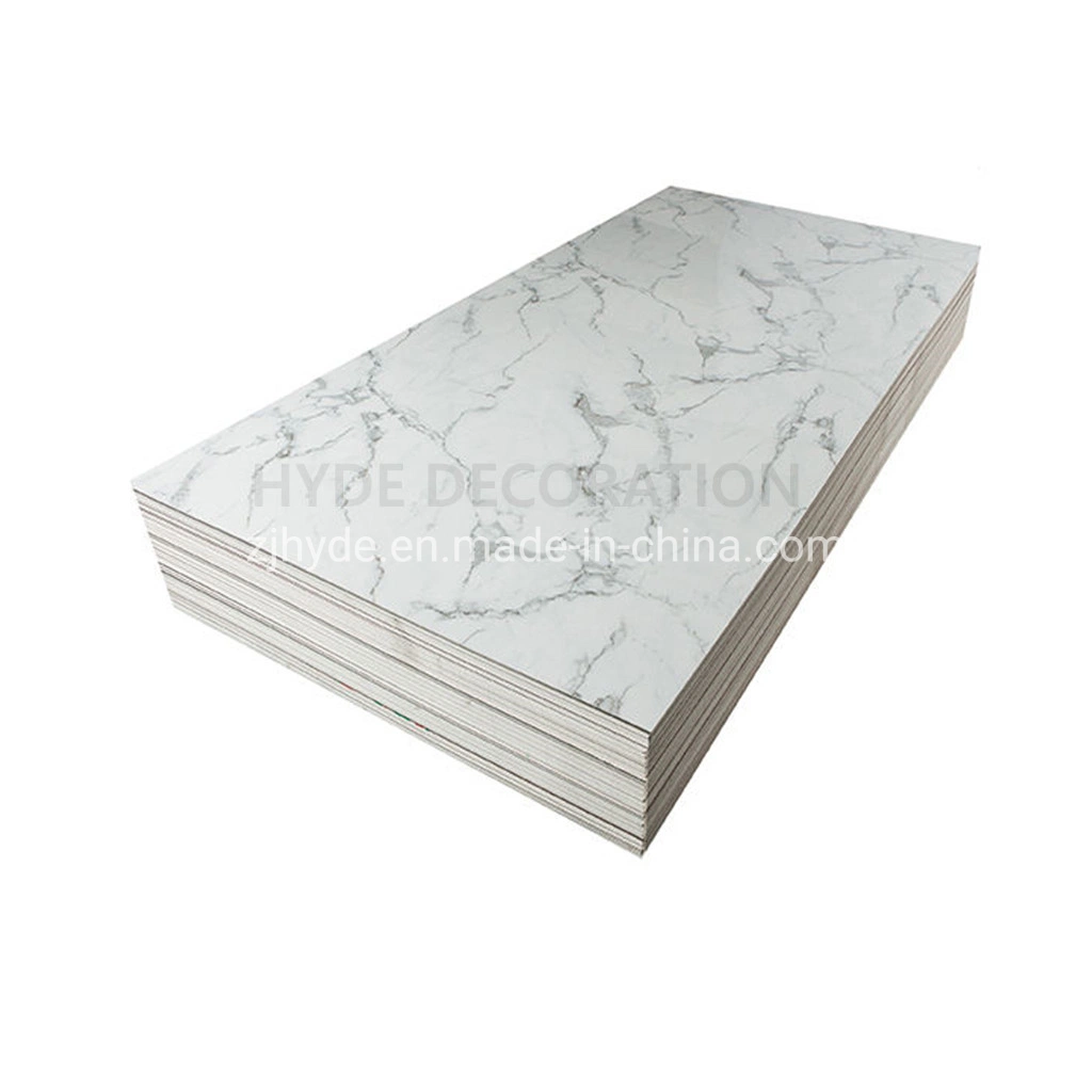 High Gloss UV Coating PVC Marble Decorative Waterproof Wall Board for Wall Cladding