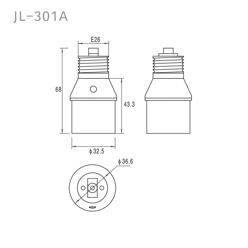 JL-301A commande de porte-ampoule de commutateur électrique