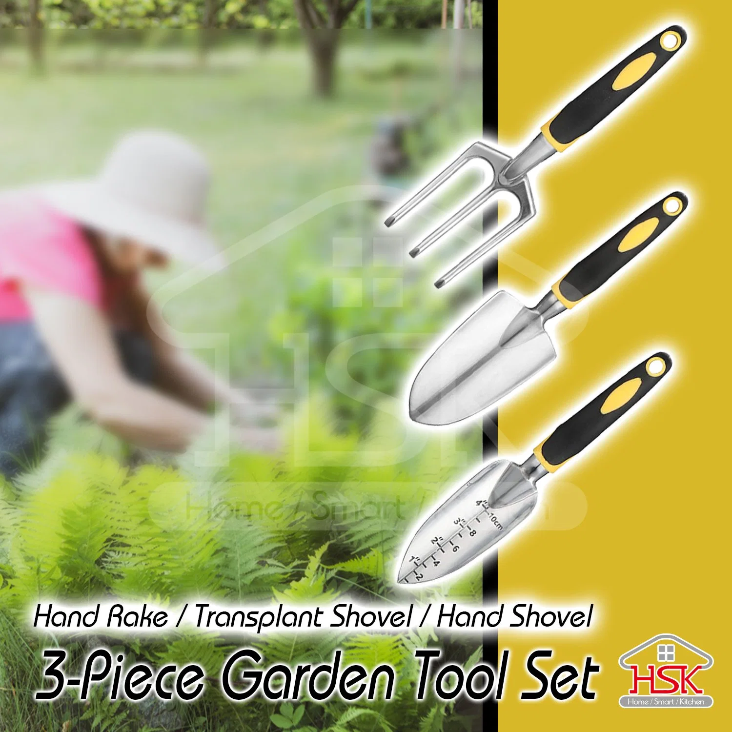 3-Teiliger Garten-Werkzeugsatz Für Hohe Beanspruchung