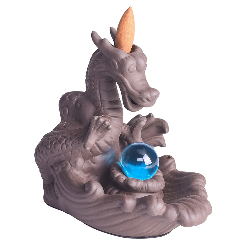 Ceramic Incense Burner Resin Dragon Marble Arabic Supplier Wholesale/Supplier Custom Incense Packaging Smoke Backflow Incense Burner Christmas Gift