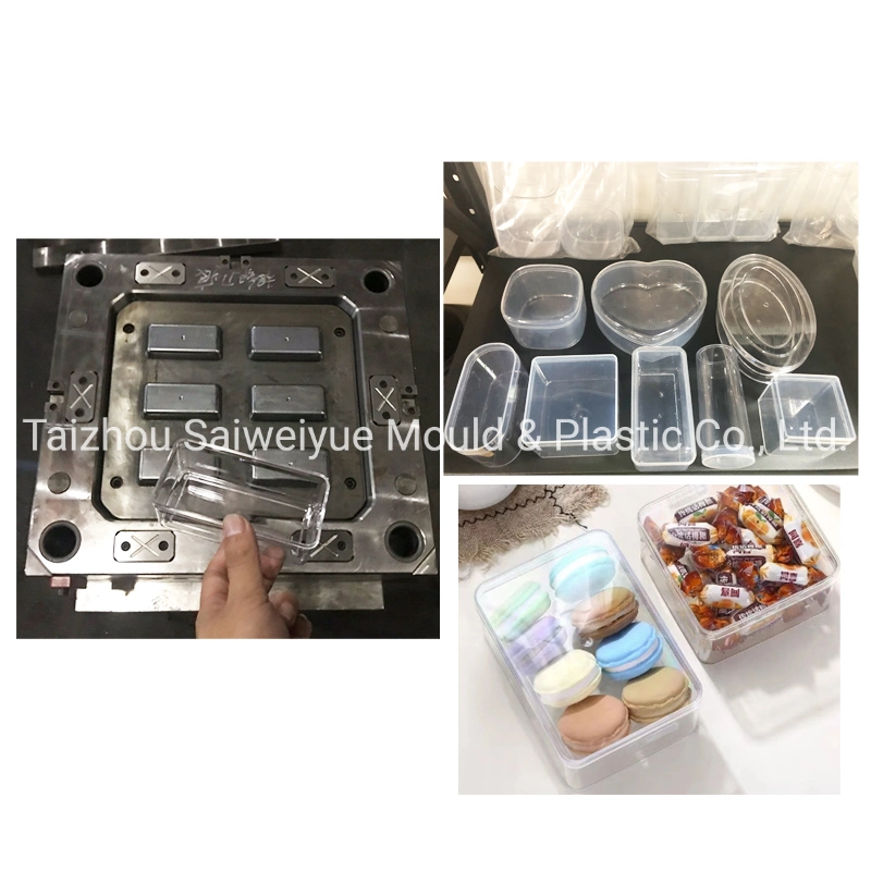 Acrylic Food Storage Container Mold Plastic Biscuits Round Package Barrel Injection Mould