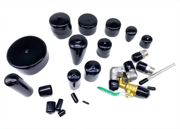 Soft Rubber Round End Caps for Threaded Rod, Flexible Vinyl PVC M10 Bolt Protection Caps