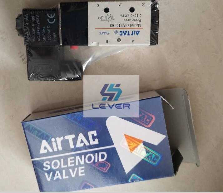 Solenoid Valve for Glass Tempering Furnace, Airtac Valve, 4V310-10, 4V210-08