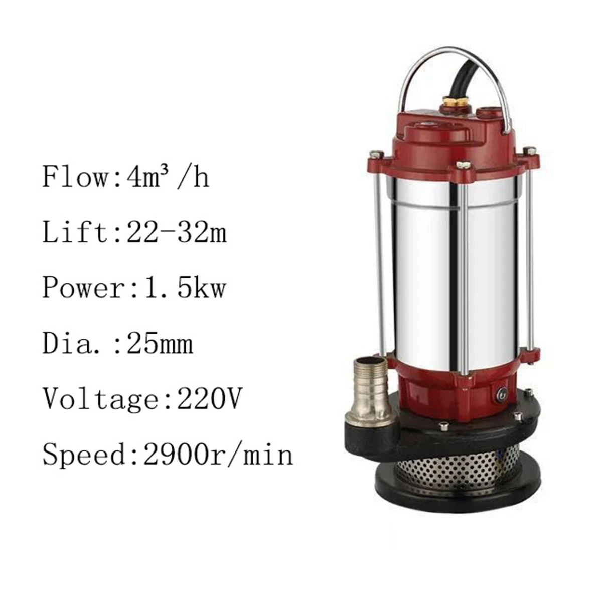 CE Approved Qdx High quality/High cost performance  Aluminium Body Submersible Clean Water Pump