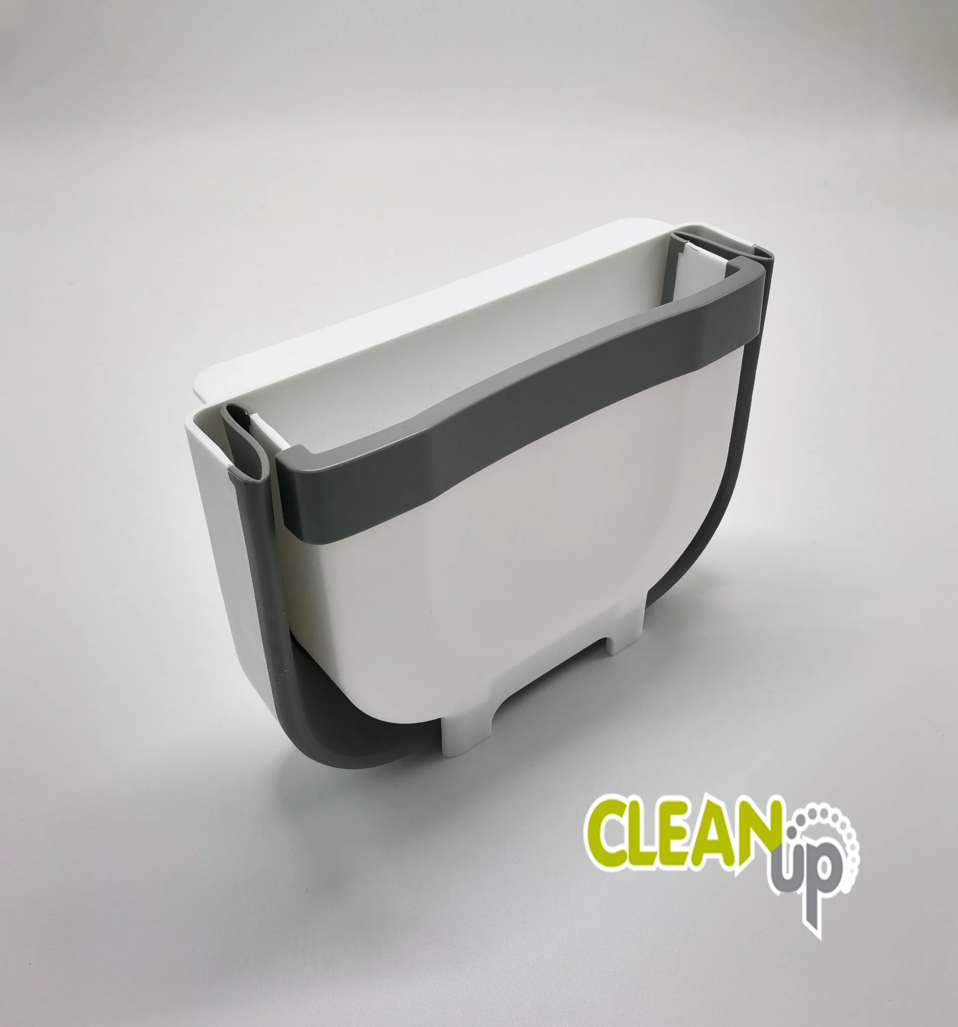 1.2 gal/4,5L plegable Mini Basura colgantes para puerta de armario de cocina, una pequeña bandeja de basura plegables bajo el fregadero, en la pared de la Papelera plegable