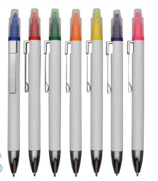 School Supply Highlighter with Ball Pen 2 in 1 for Stationery