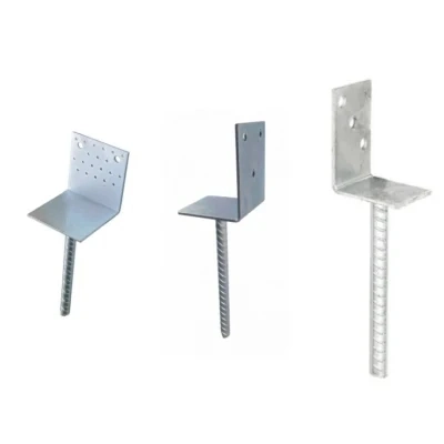 Hardware Heavy Duty Galvanised L Shape Post Anchor Fence Foot Anchors