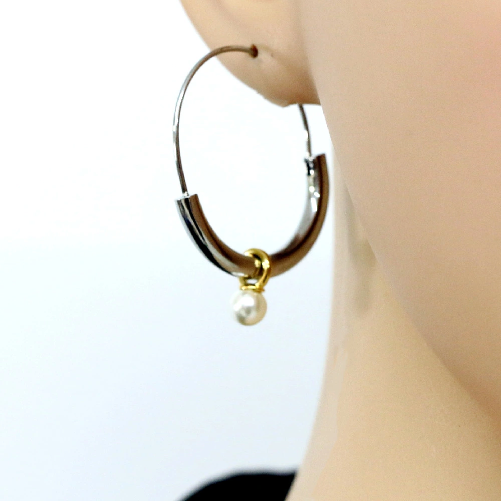 Estilo europeu brincos de pérola de vidro elegante simples luz nicho de luxo temperamento do sensor de Design de acessórios de orelha