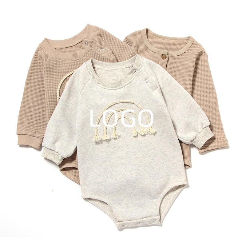 Wholesale vêtements pour bébés nouveau-nés combinaison Rainbow douce-aérée pour garçons et filles Bébé Rompers