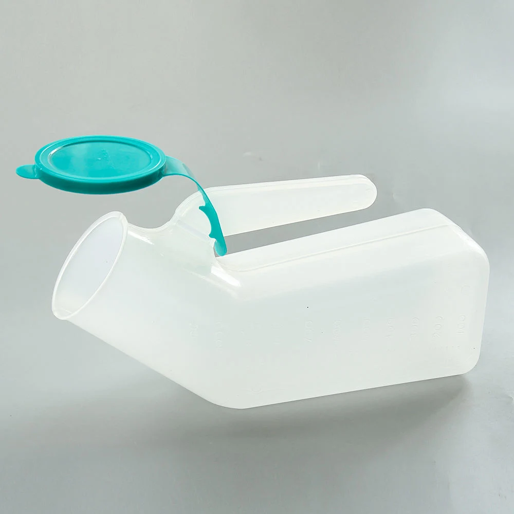 Dispoz-a-Bag Urine Collection para uso hospitalario Hombre botella Urinal Con la tapa de resplandor oscuro
