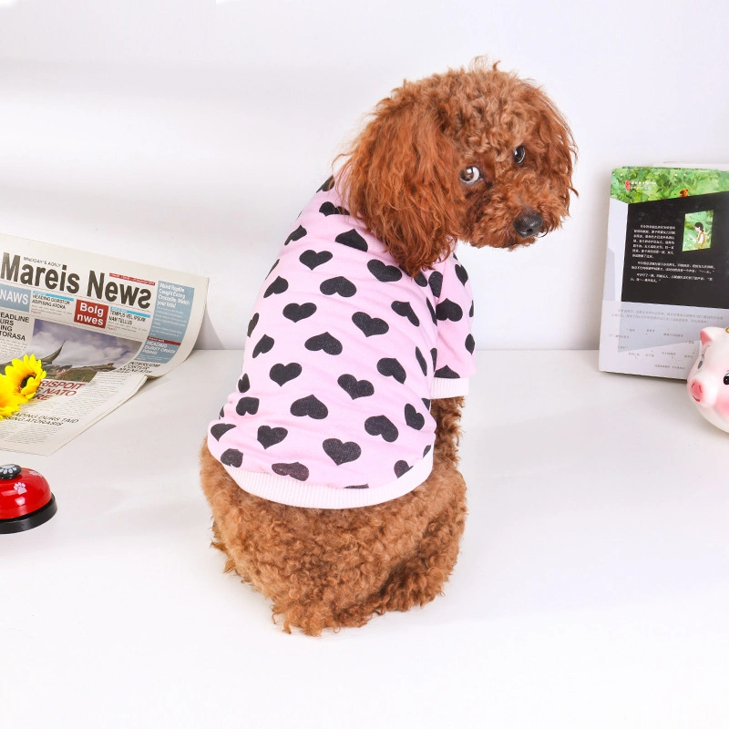 Camisetas de verano al por mayor para mascotas diseñadas por diseñadores 100% algodón Ropa para perros