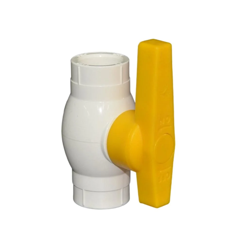 PVC Compact Ball Valve High quality/High cost performance  Original Factory Export PP Pipe and Fittings Plastic Ball Valve