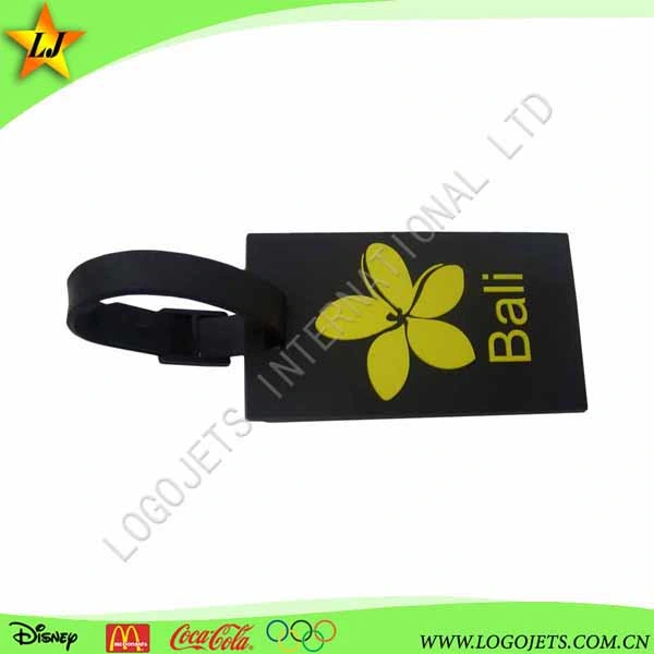 Wholesale/Supplier 3D Soft PVC Luggage Tag Rubber Strap Custom Personalized Logo Waterproof Airplane Bag Tag