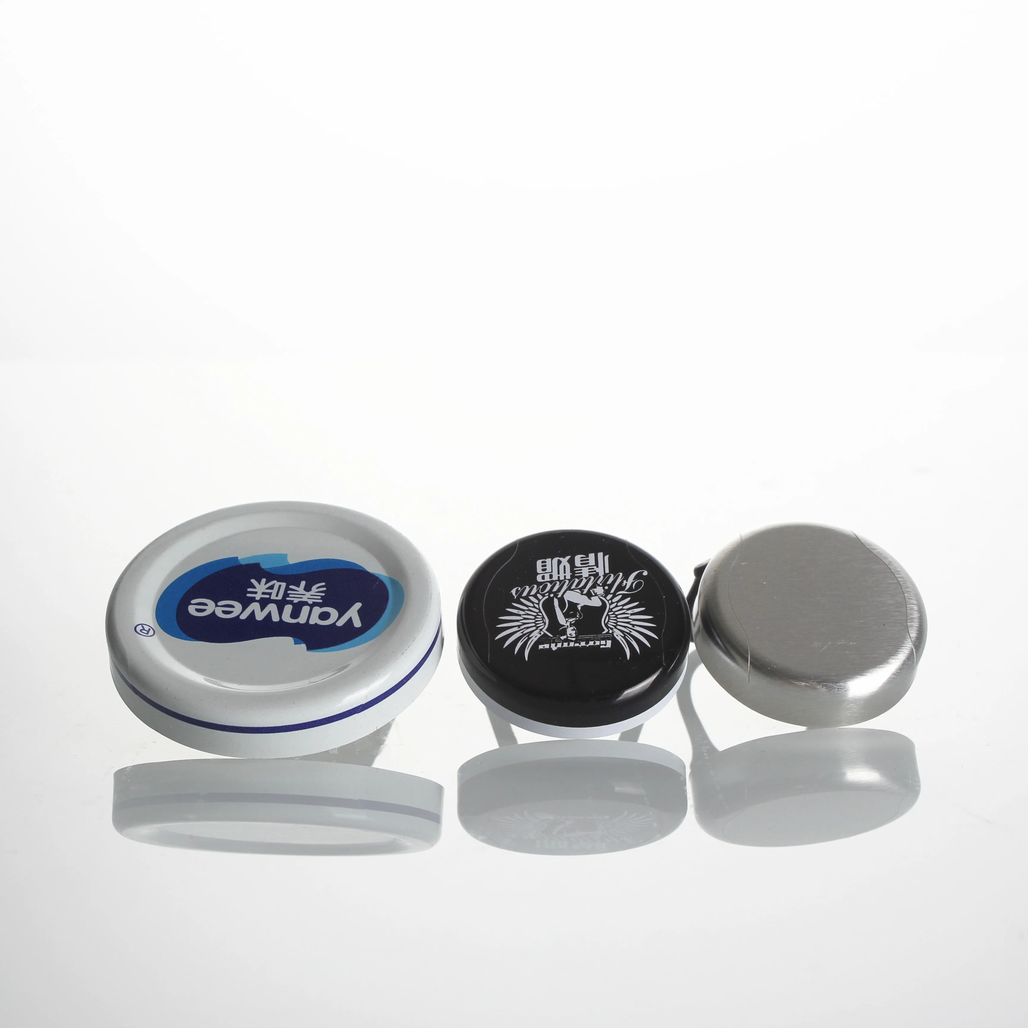 Customized Logo Silver Color 28mm Pull Ring Aluminum Metal Caps for Carbonated Soft Drink Bottles