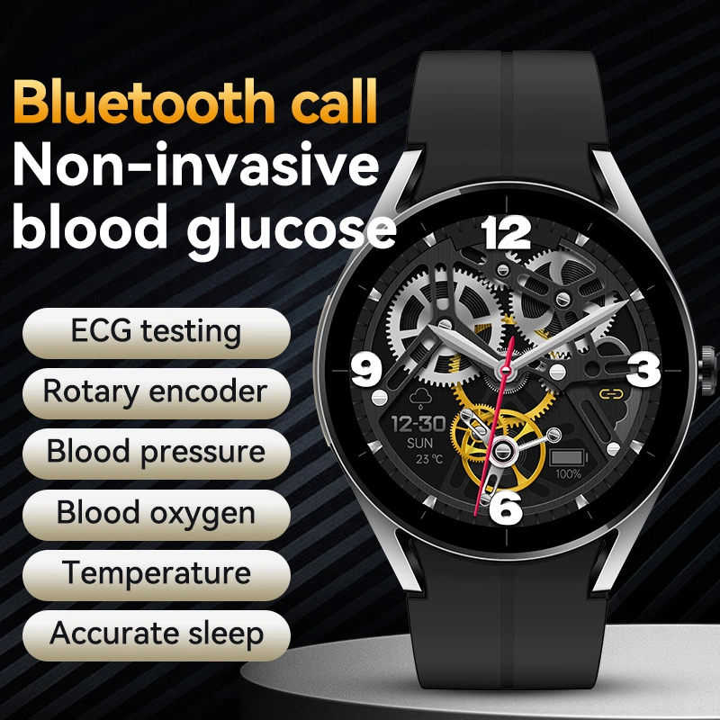 Smart Watch Non-Invasive Blood Glucose Uric Acid Blood Lipid Measurement ECG Temperature Call Wearable Device Smartwatch