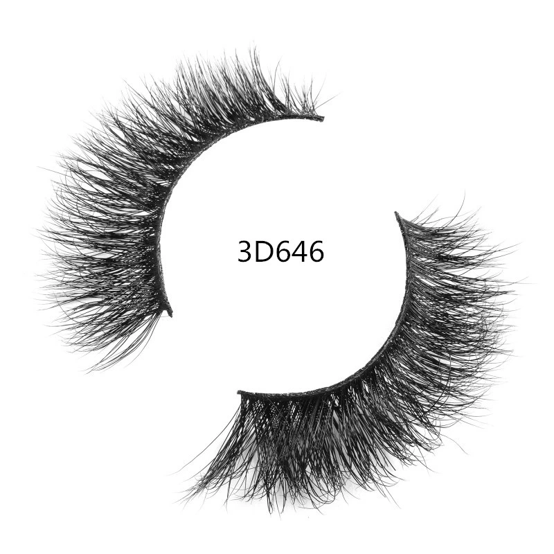 3D Fluffy Mink Eyelashes Cat Eye Style Lash with Private Logo Packaging