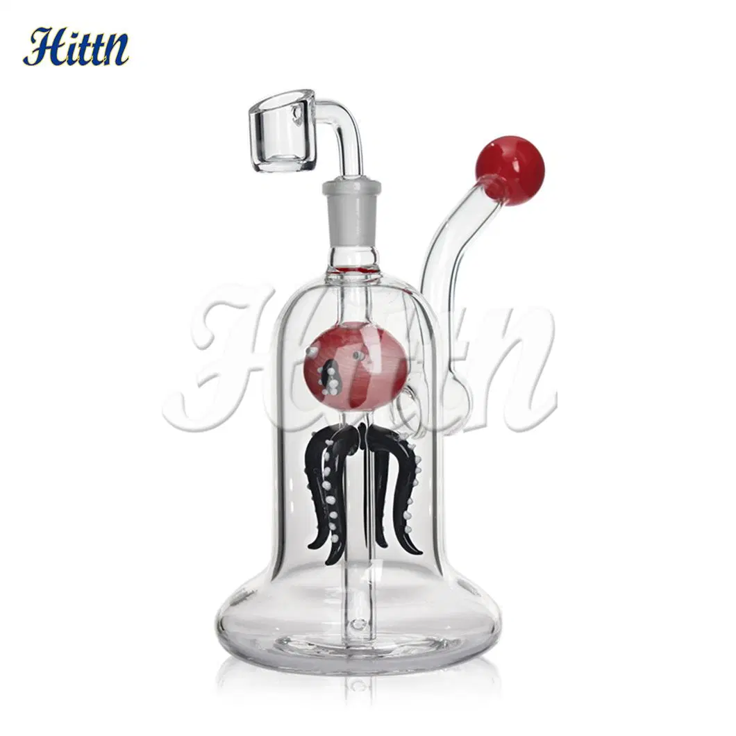 Wholesale/Supplier Factory 7.5 Inches Octopus Design Animal Smoking Pipe Pyrex Glass Craft Water Pipe DAB Rig