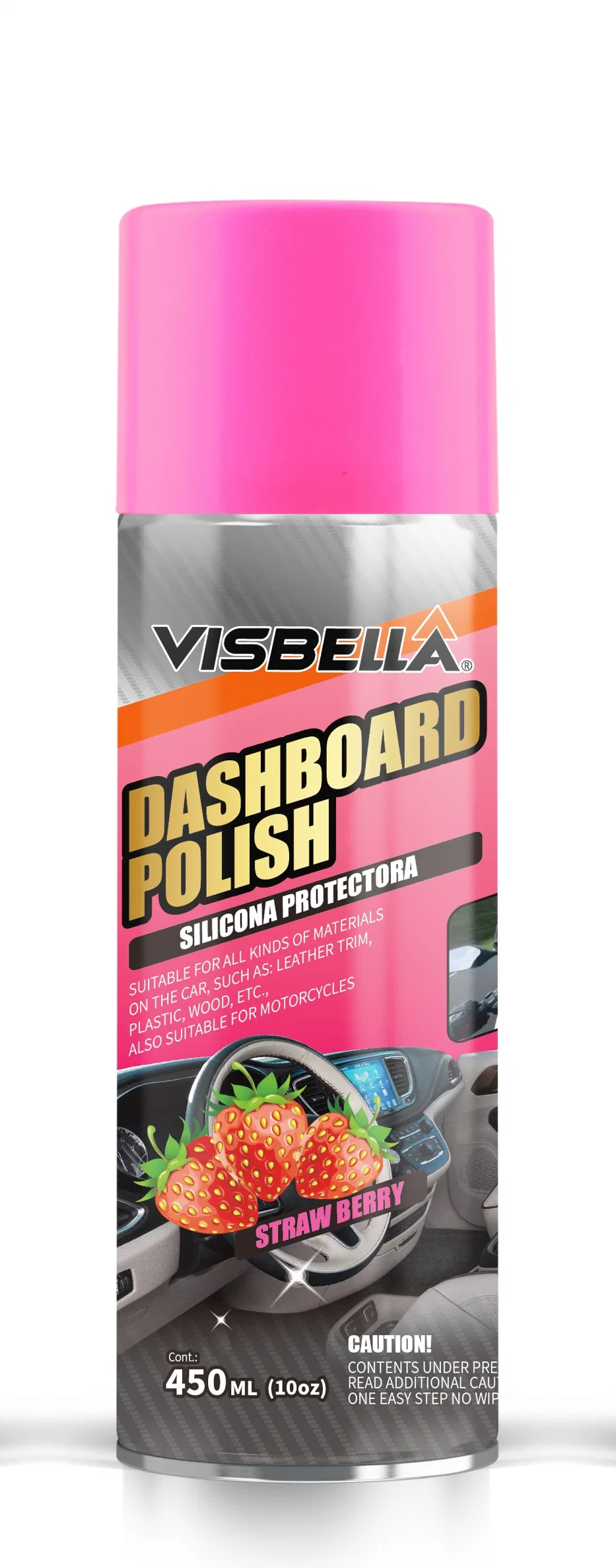 Visbella Lemon Dashboard Wax Spray / Leather Wax / Dashboard Polish 450ml