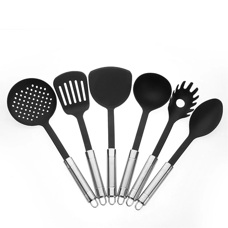 Kit d'ustensiles de cuisine en nylon 6 PCS de qualité alimentaire