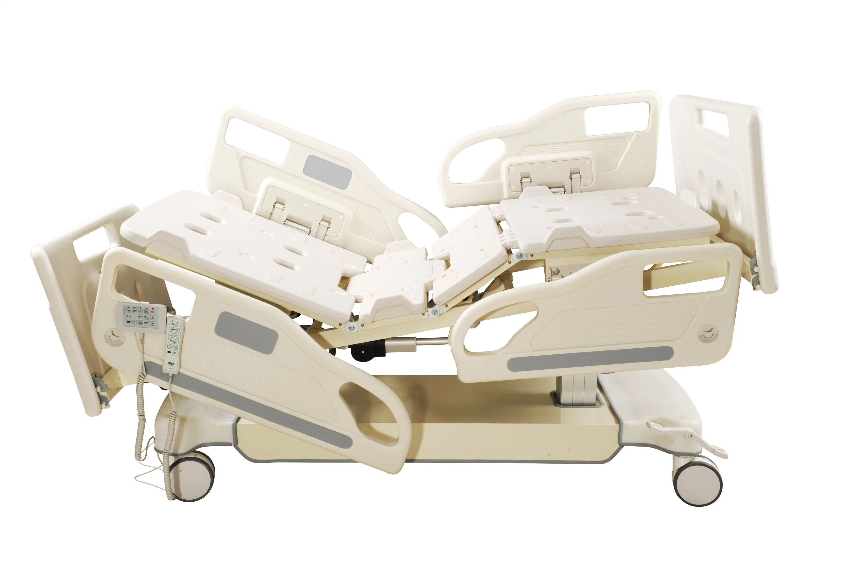 Medical Furniture Medical ICU 5 Function Electric Adjustable Bed Hospital with Control Panel