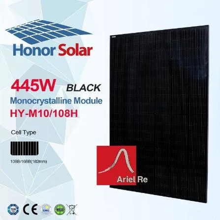 Carcasa negra completa Risen 385-450W Panel solar con CE, TUV