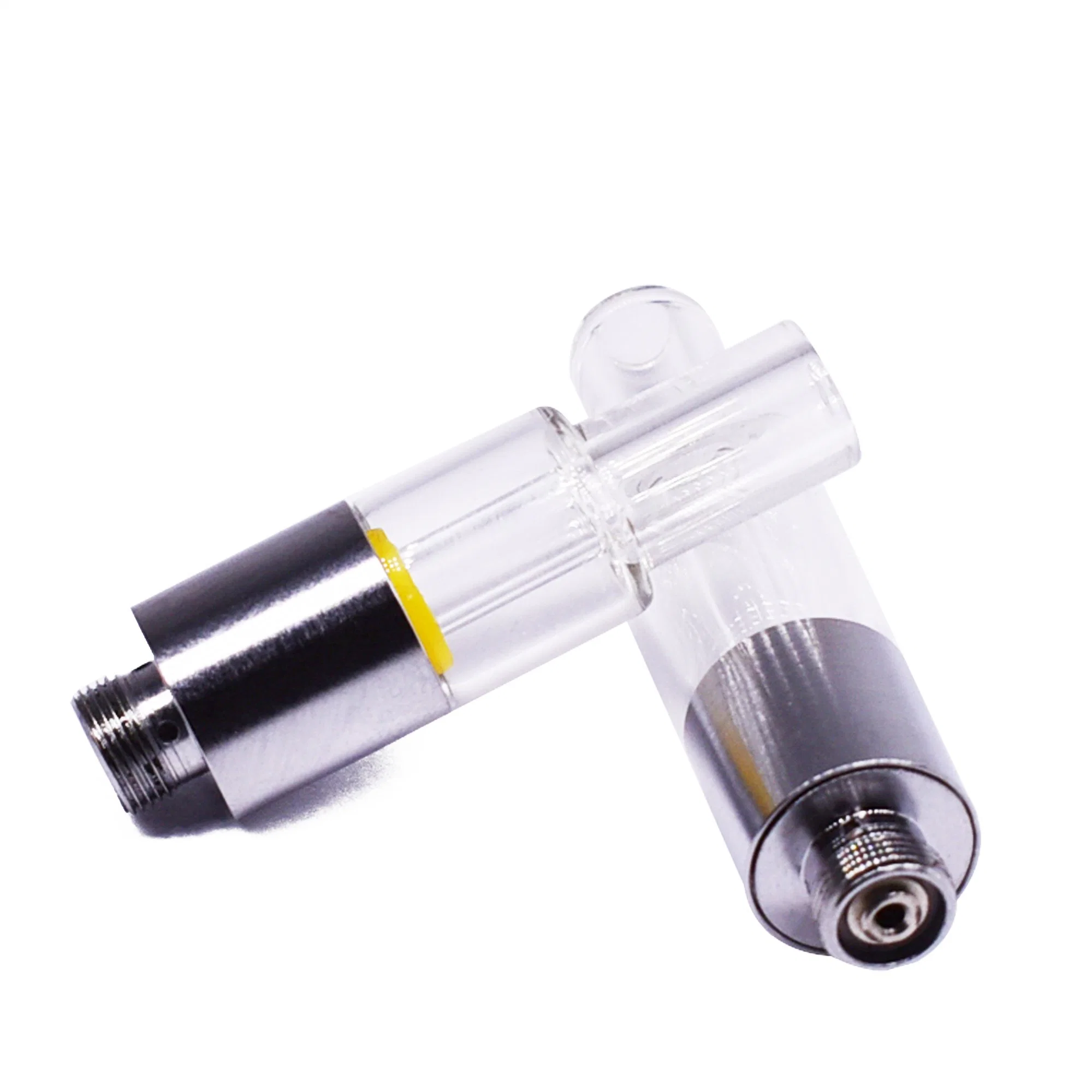 Prix de gros 0.5ml/1ml huile capacité d'huile épaisse Cartomizer plein verre Bobine céramique 510 filetage dans cartouche de forme